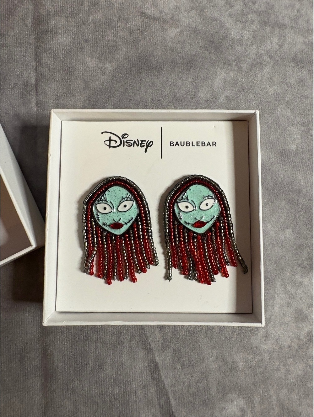 Disney BaubleBar Nightmare Before Christmas Sally Beaded Statement Earrings